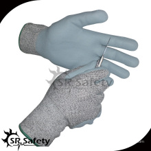 SRSAFETY fibre de verre et mousse nitrile revêtue de nylon coupe niveau cinq gants
